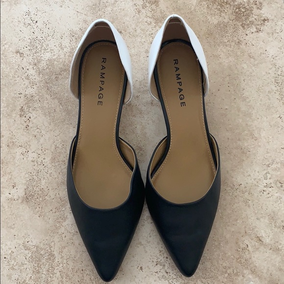 Rampage Shoes - SIZE 9.5 Rampage Livvy Black/White Pumps